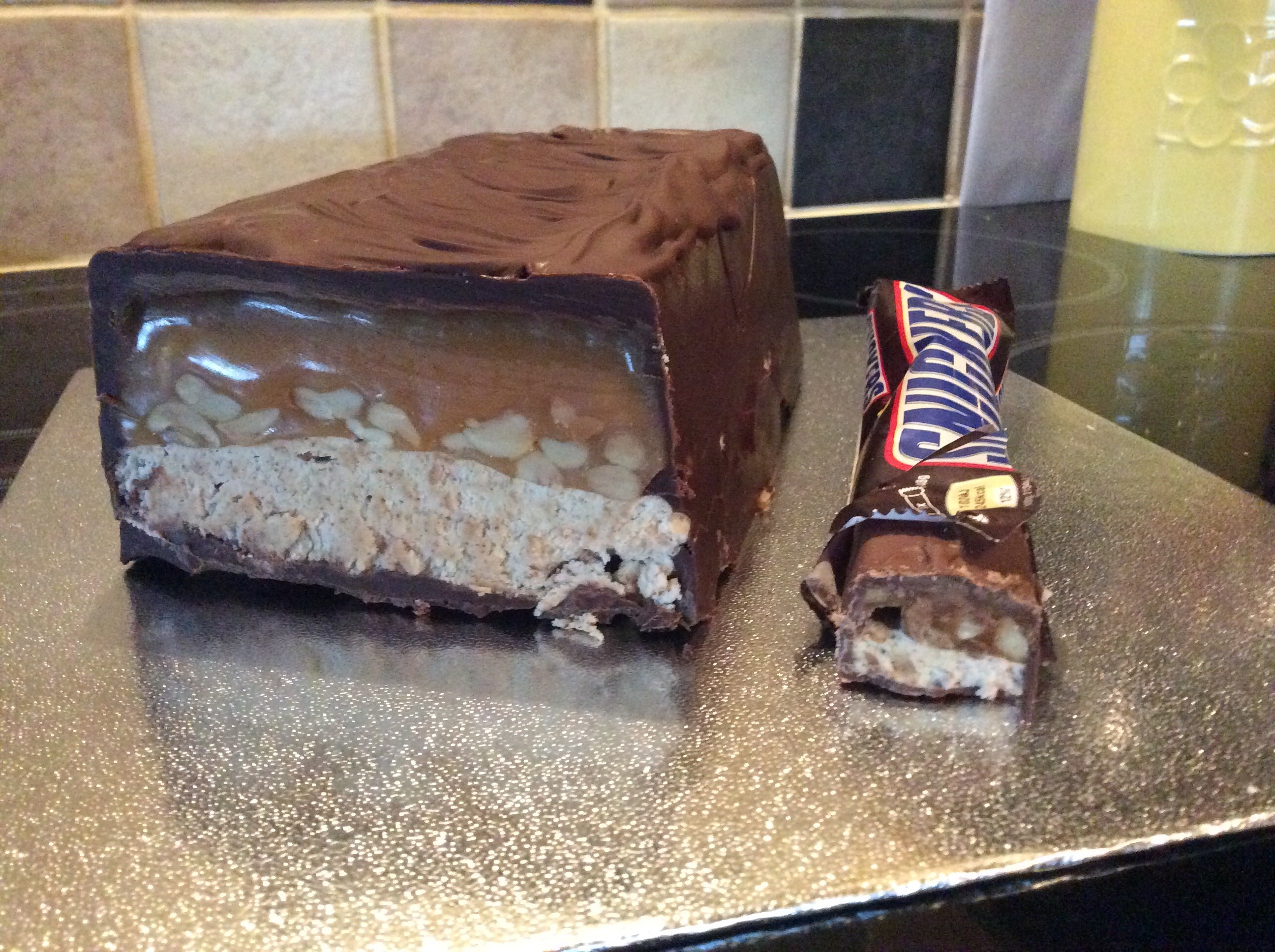 Giant snickers chocolate bar | The Great British Bake Off