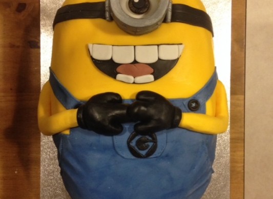 Minion birthday cake The Great British Bake Off