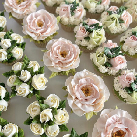 Floral cupcakes