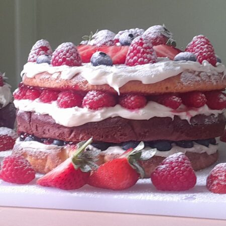 Summer Berries and Cream sponge