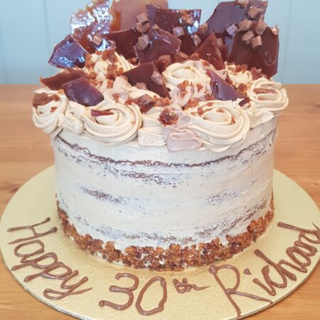 Coffee and Walnut Birthday Bake