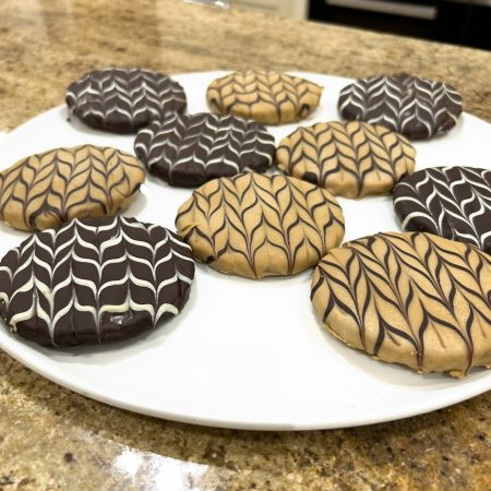 Chocolate caramel hob nobs