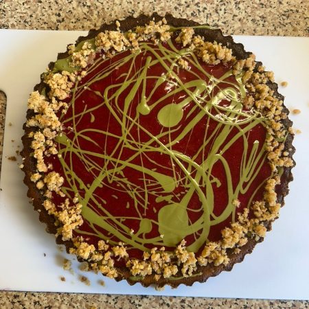 Raspberry & Pistachio Cheesecake