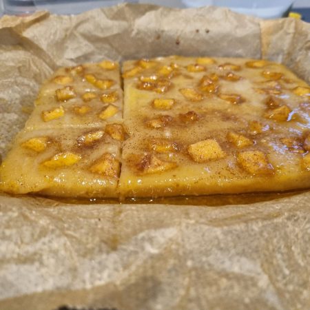 Light and airy apple focaccia