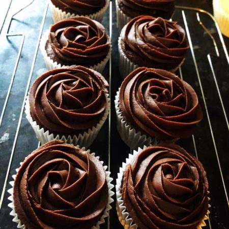Orange chocolate cupcakes