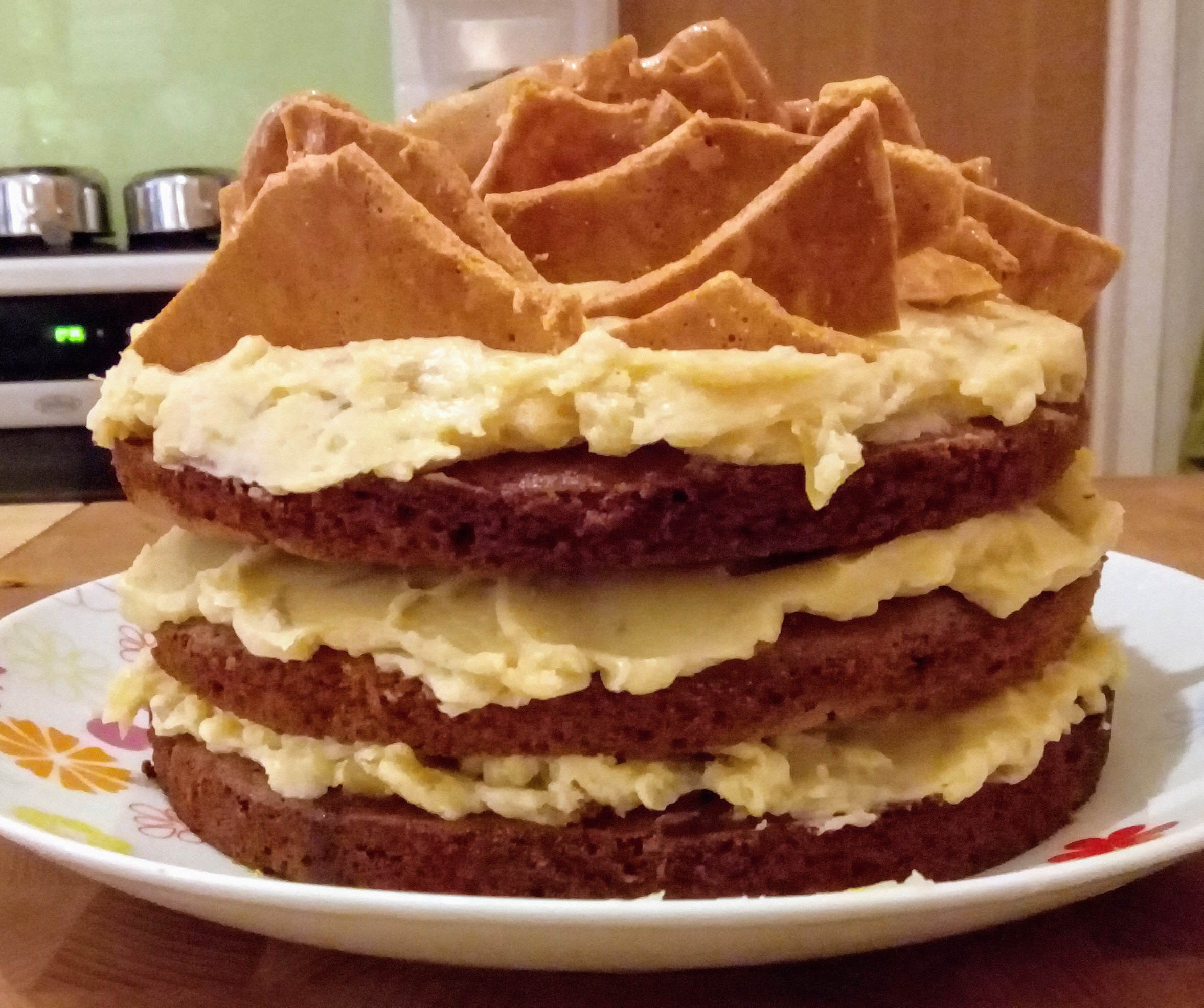 Ginger cake with cinder toffee The Great British Bake Off The Great