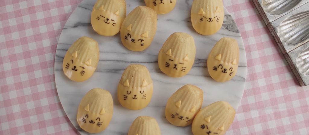 Kim-Joy’s Orange Cat Madeleines recipe - The Great British Bake Off