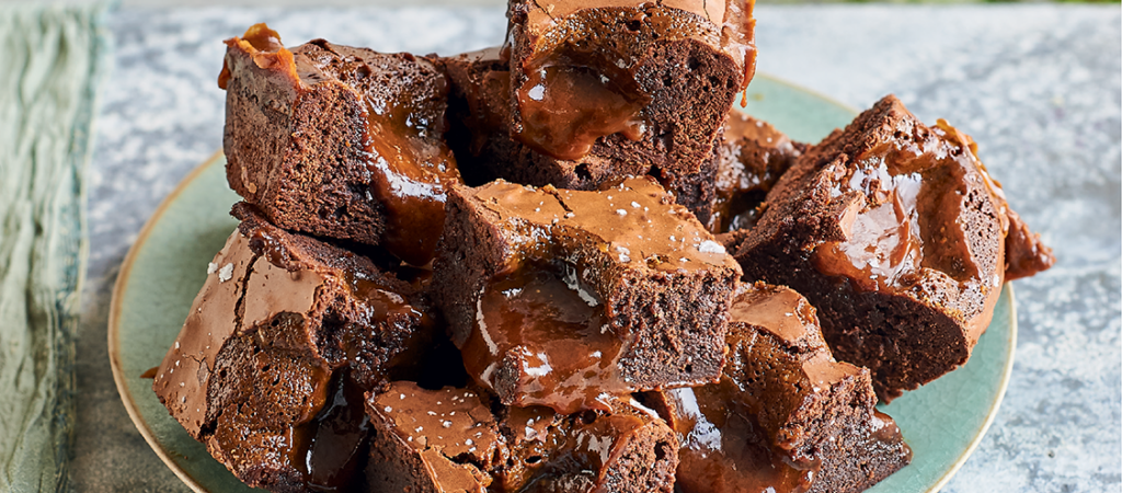 Chocolate & Salted Caramel Brownies - The Great British Bake Off