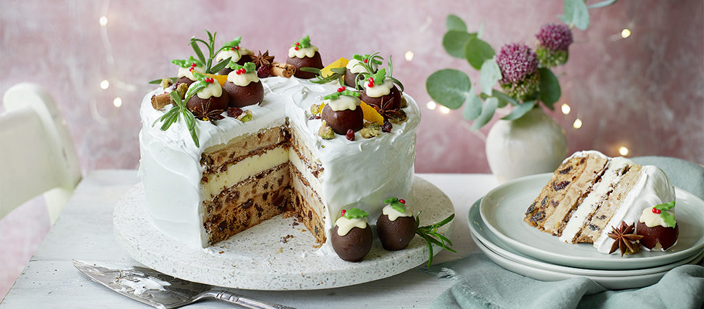 Peter's 'Christmas Ice Cream Cake' - The Great British Bake Off | The ...