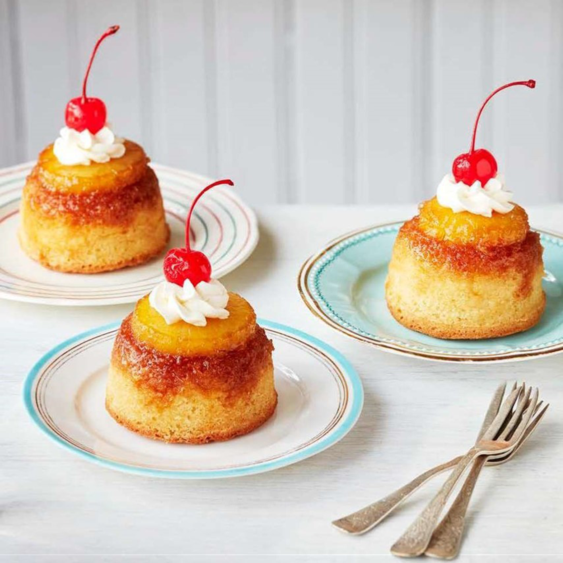 Mini Pineapple Upside Down Cakes