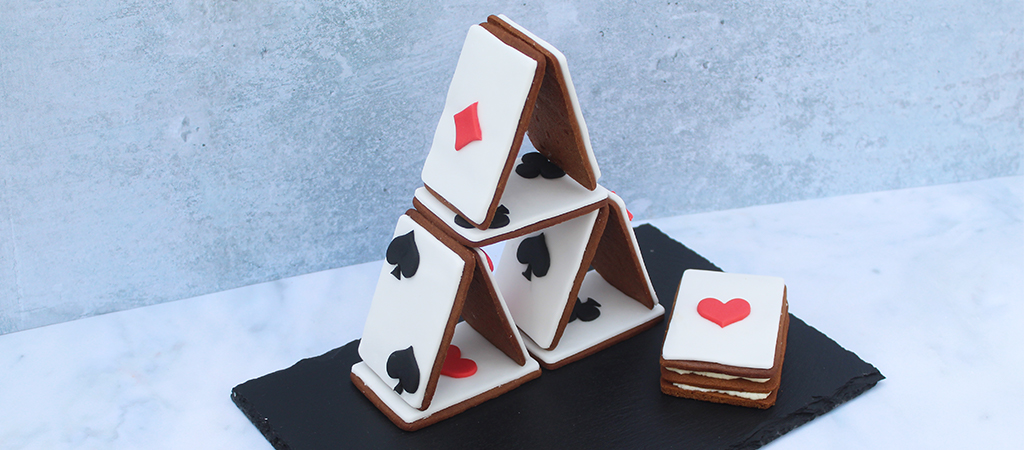 Liam Charles's Biscuit Card Tower & Deck of Cards recipe - The Great British Bake Off