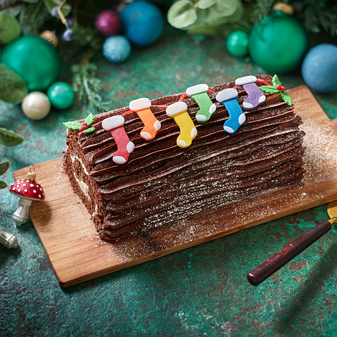Prue Leith's Chocolate Yule Log The Great British Bake Off The