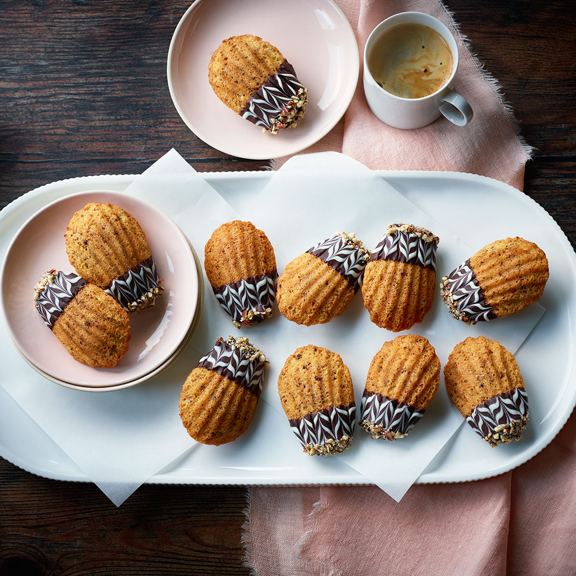 Prue Leith's Maple & Pecan Madeleines - The Great British Bake Off