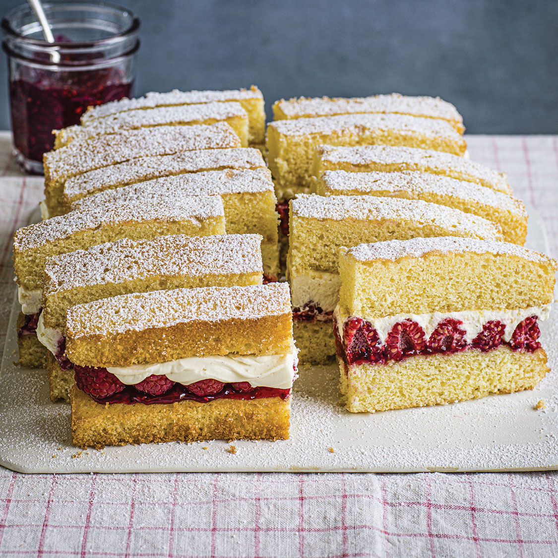 Victoria Sandwich Traybake Recipe The Great British Bake Off Victoria Sandwich Traybake Recipe The Great British Bake Off