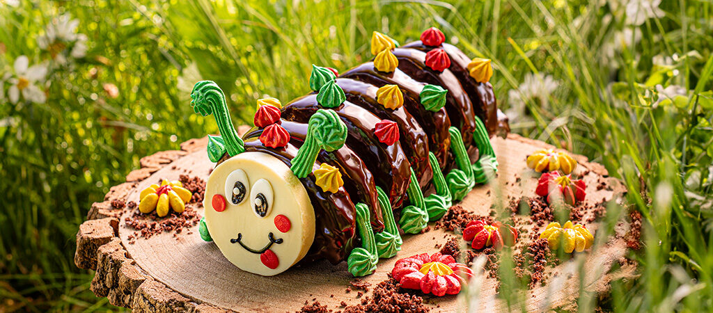 Paul Hollywood's caterpillar cake