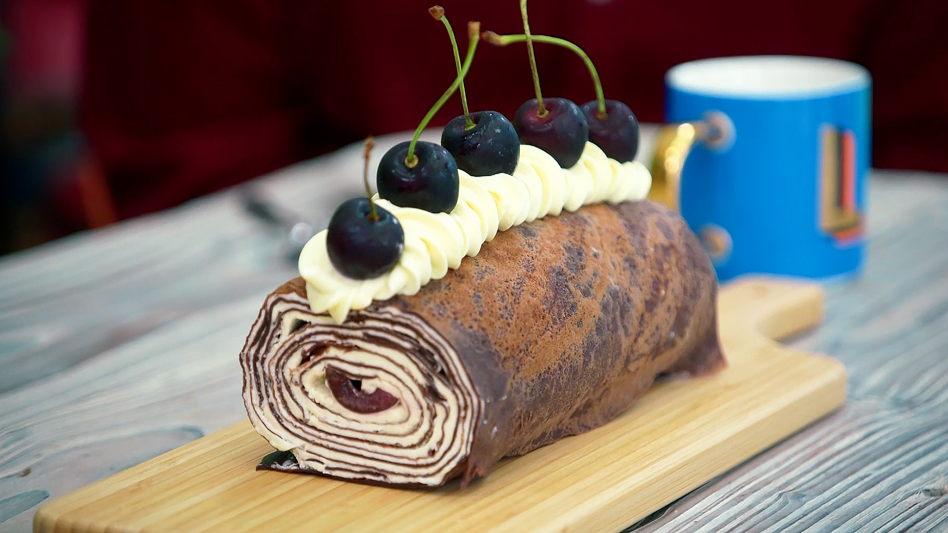 Liam Charles's Crepe Roll - The Great British Bake Off