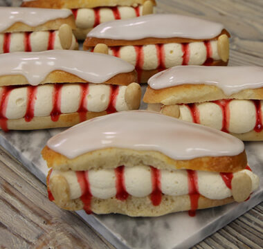 Liam Charles’s Vampire Teeth Iced Buns