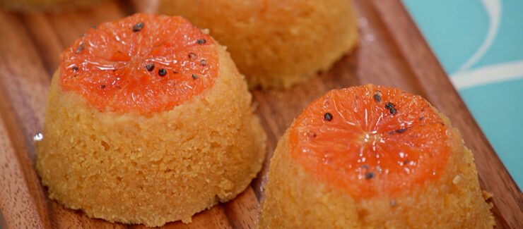 Prue Leith’s Gluten Free Orange & Cardamom Puddings