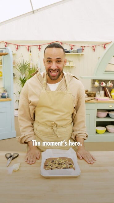 Aaron making Halloween Bark