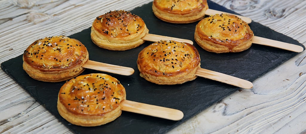 Ravneet Gill's Cheese and Onion Pasty Pops
