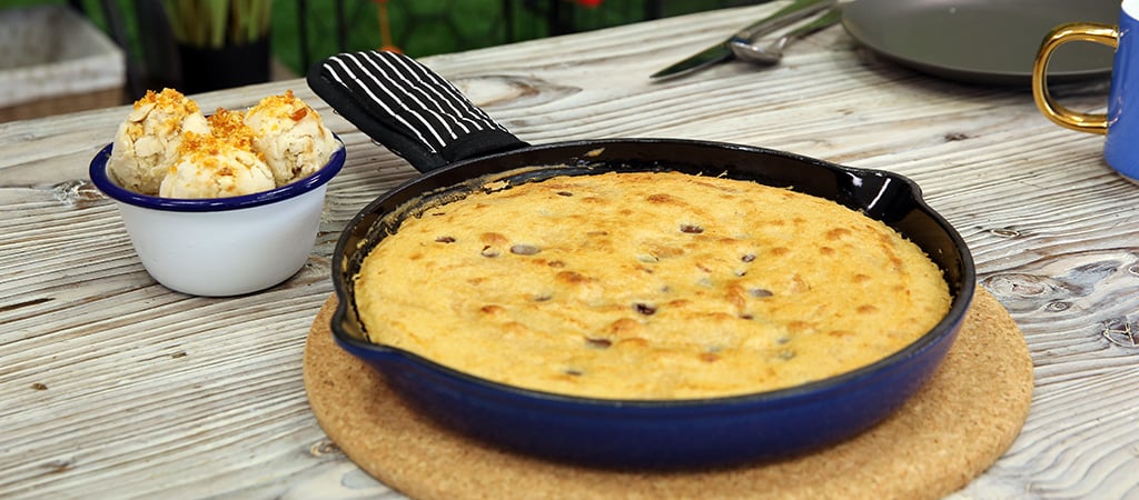 Ravneet Gill's Giant Gooey Cookie and Ice Cream