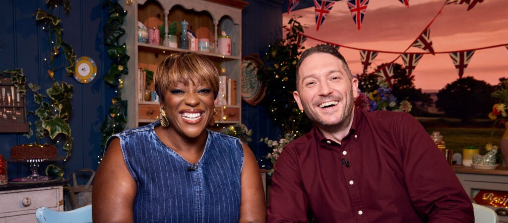 Jon Richardson and Judi Love on the Second Helpings set