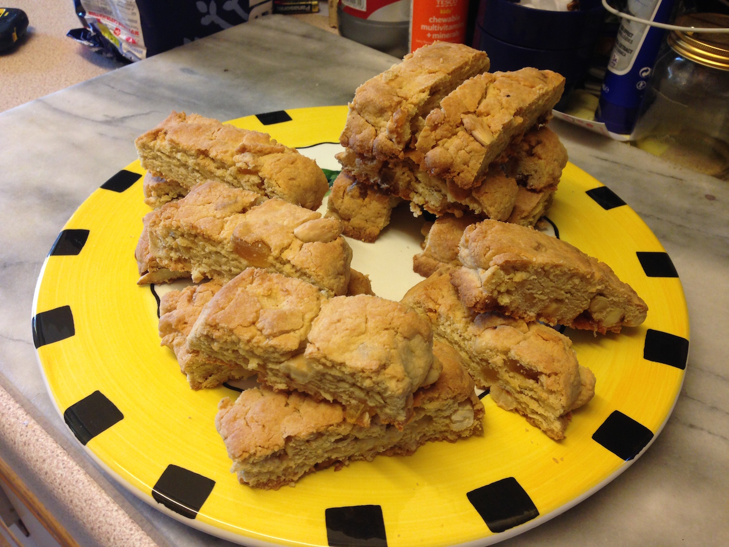 Ginger, Almond & Choc Biscotti The Great British Bake Off The Great