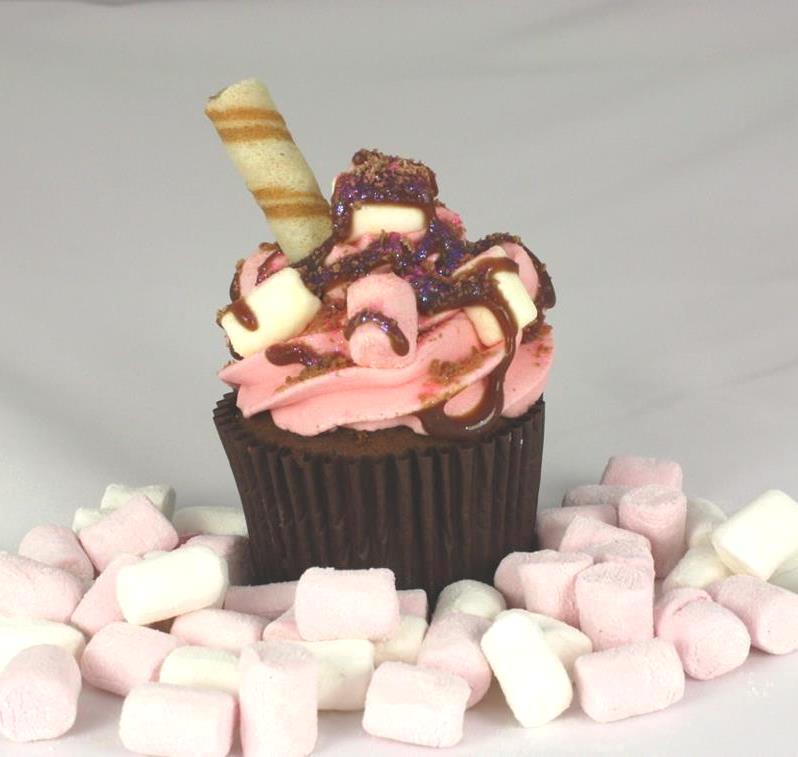 Chocolate & Marshmallow Cupcake The Great British Bake Off The
