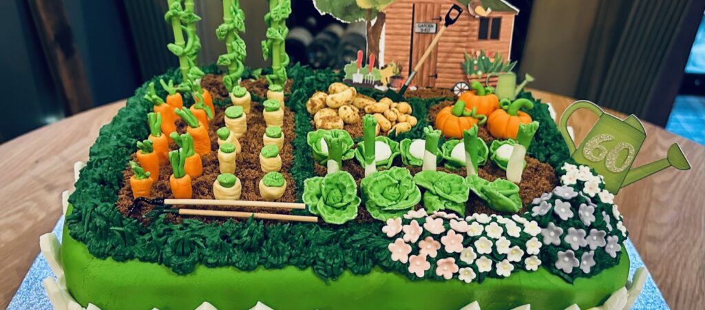 Vegetable Garden Cake | Vegetable garden cake, Garden cakes, Allotment cake