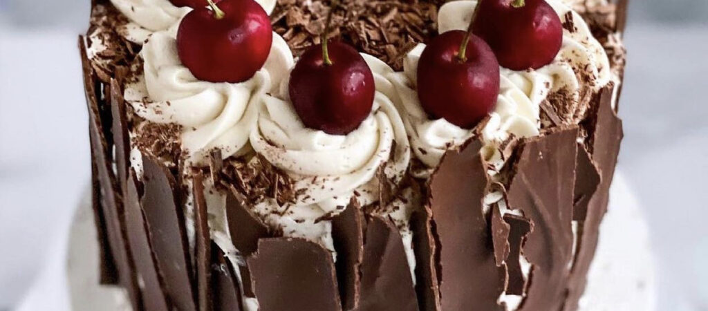 Vegan Black Forest Cake - The Great British Bake Off 