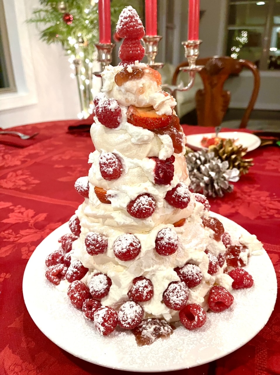 Christmas Tree Pavlova - The Great British Bake Off | The Great British ...