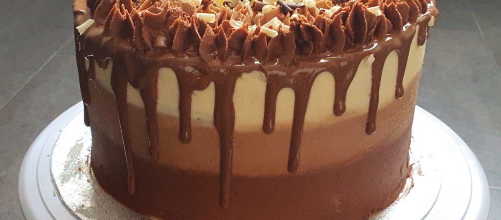 Triple chocolate delight cake The Great British Bake Off