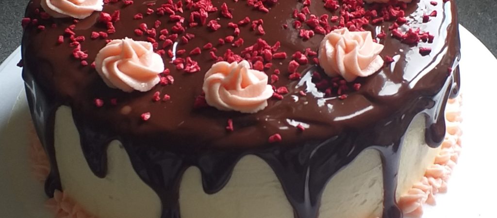 Raspberry roses cake - The Great British Bake Off | The Great British ...