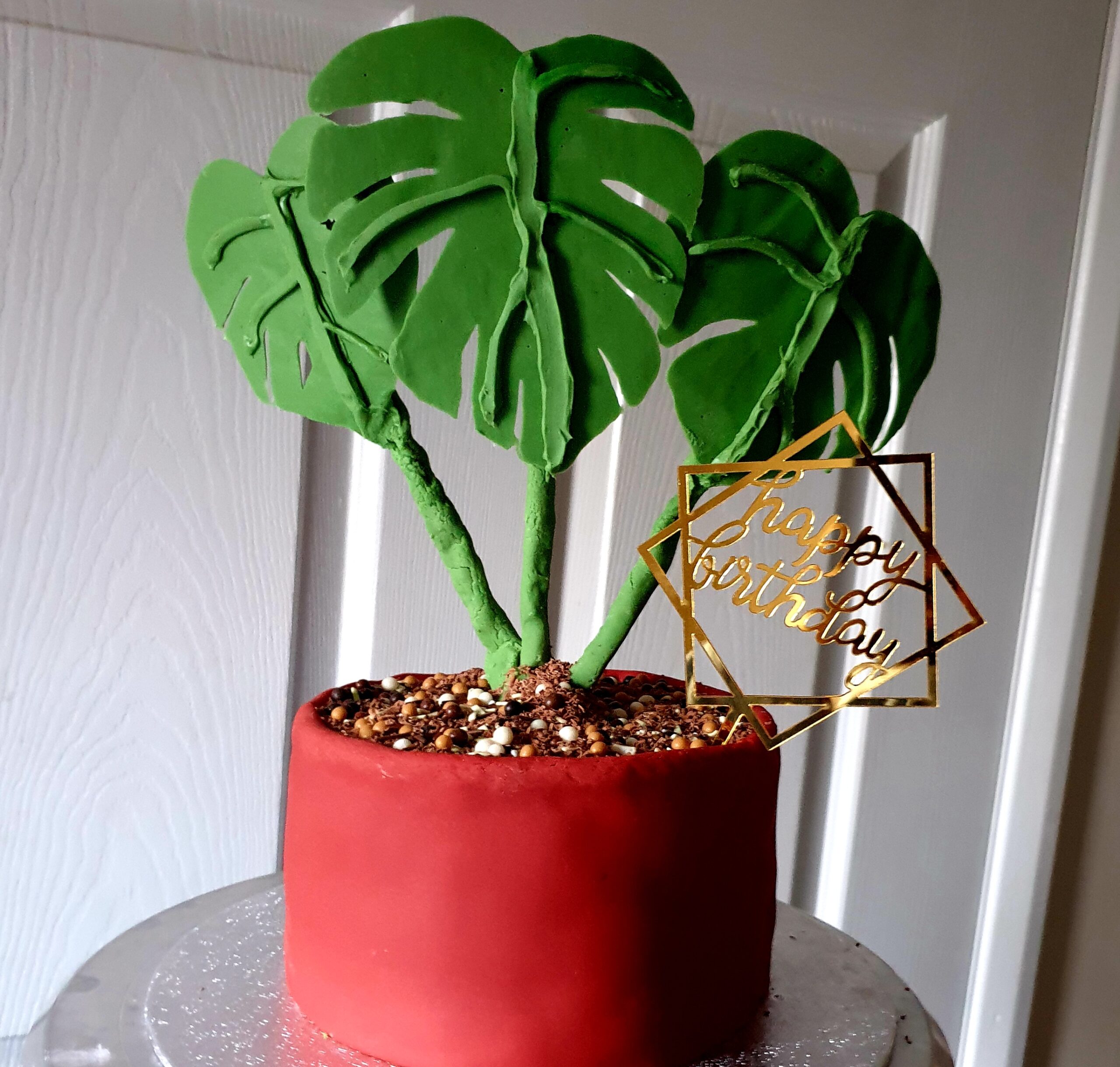 Monstera birthday cake - The Great British Bake Off | The Great British 