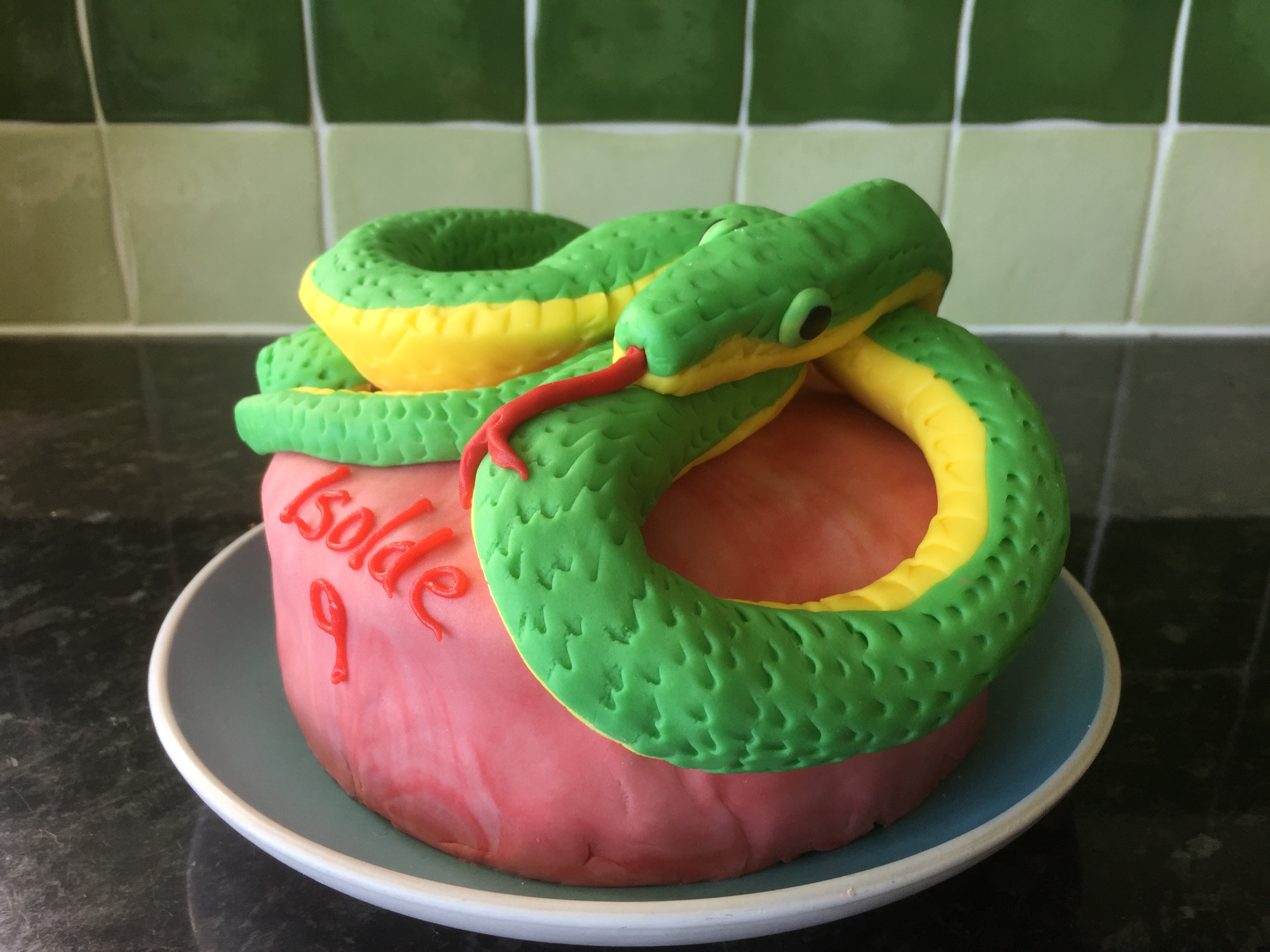 Snake Cake | Chocolate pound cake with buttercream frosting … | Flickr