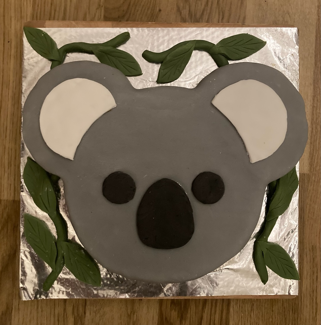 Koala Bear Cake Topper Edible Fondant Cake Toppers Gray - Etsy Singapore