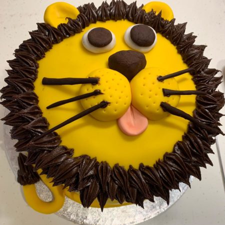 Lion-faced Theme Cake - 3 Pound