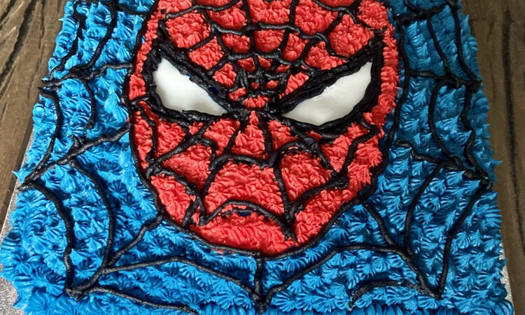 Spider-Man cake - The Great British Bake Off