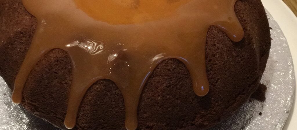 Caramel chocolate and lemon cake - The Great British Bake Off | The