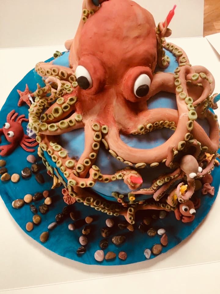 Octopus Cake Tutorial - My Cake School