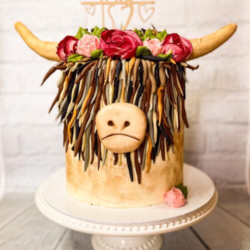 Highland cow cake The Great British Bake Off The Great British Bake Off