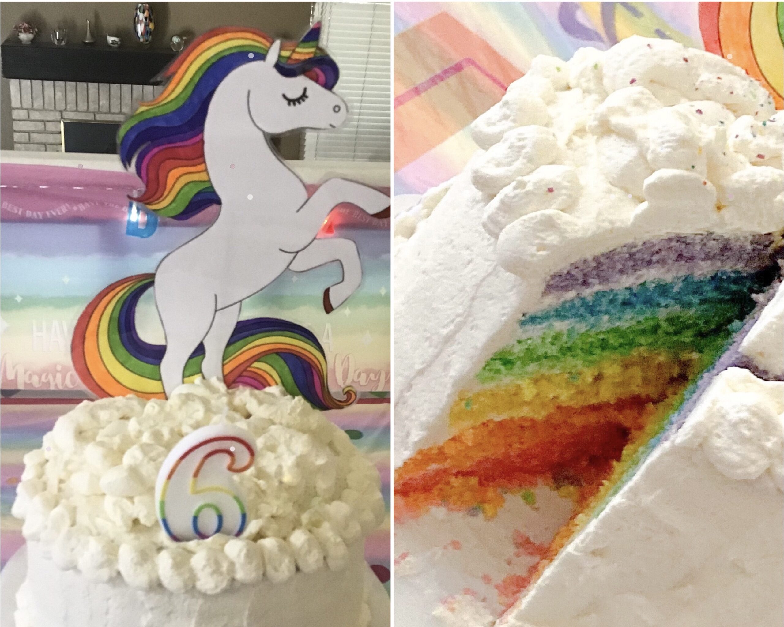 Cute Rainbow Cake Ideas For You Colourful Dessert : Rainbows and Butterflies