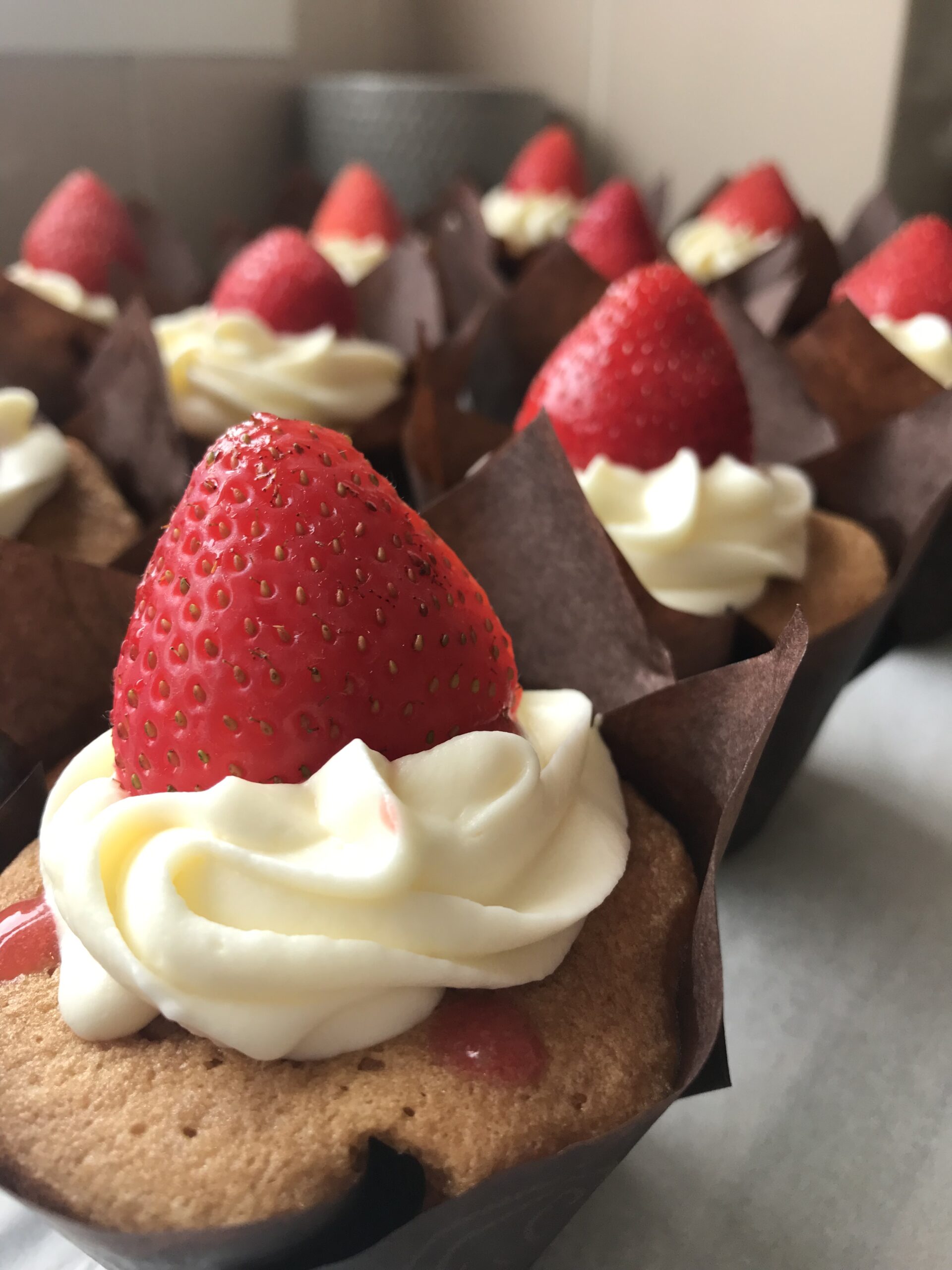 Vanilla Cake with Strawberry Filling » LeelaLicious