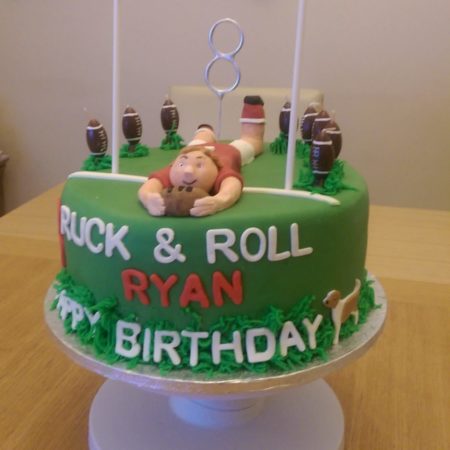 Rugby Cake Topper, Sports Cake Topper, Rugby Personalised Cake Topper,  Birthday, Bespoke Cake Topper - Dalewood Designs GB