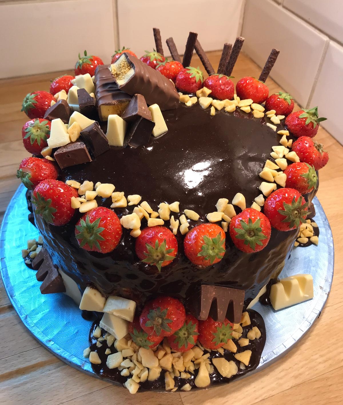 Happy birthday hubby' cake - The Great British Bake Off | The ...