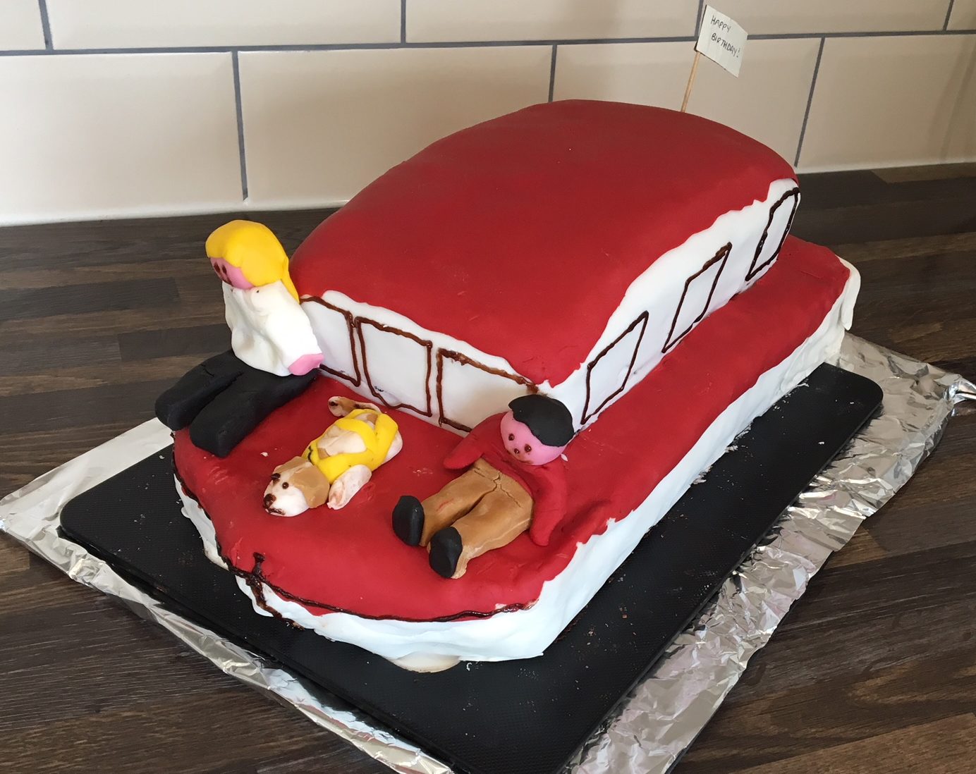 Speed Boat Birthday Cake