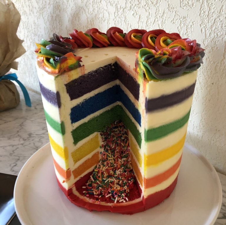 Rainbow cake - The Great British Bake Off | The Great British Bake Off