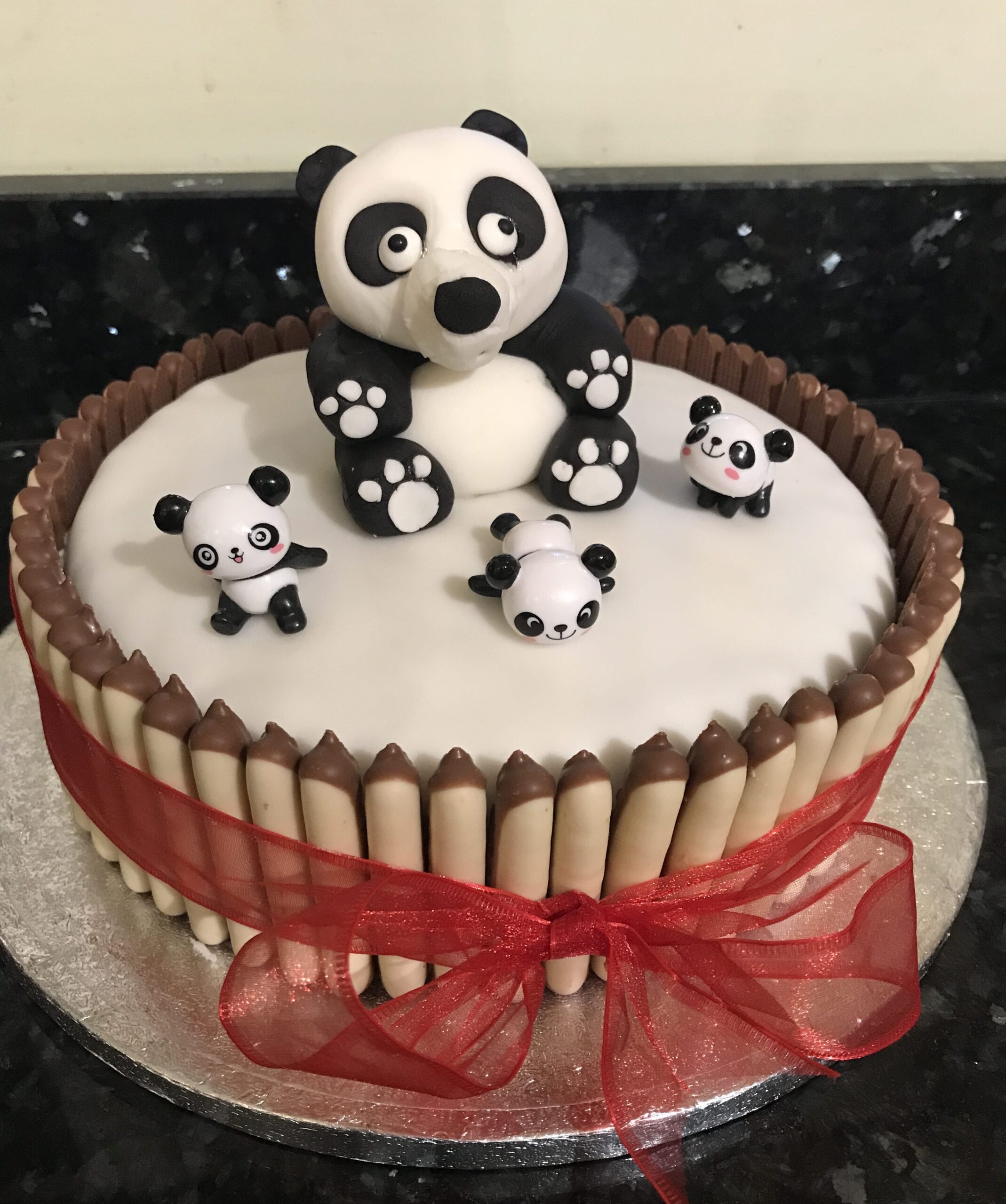 Cute Panda Cake (korean Bento Cake)