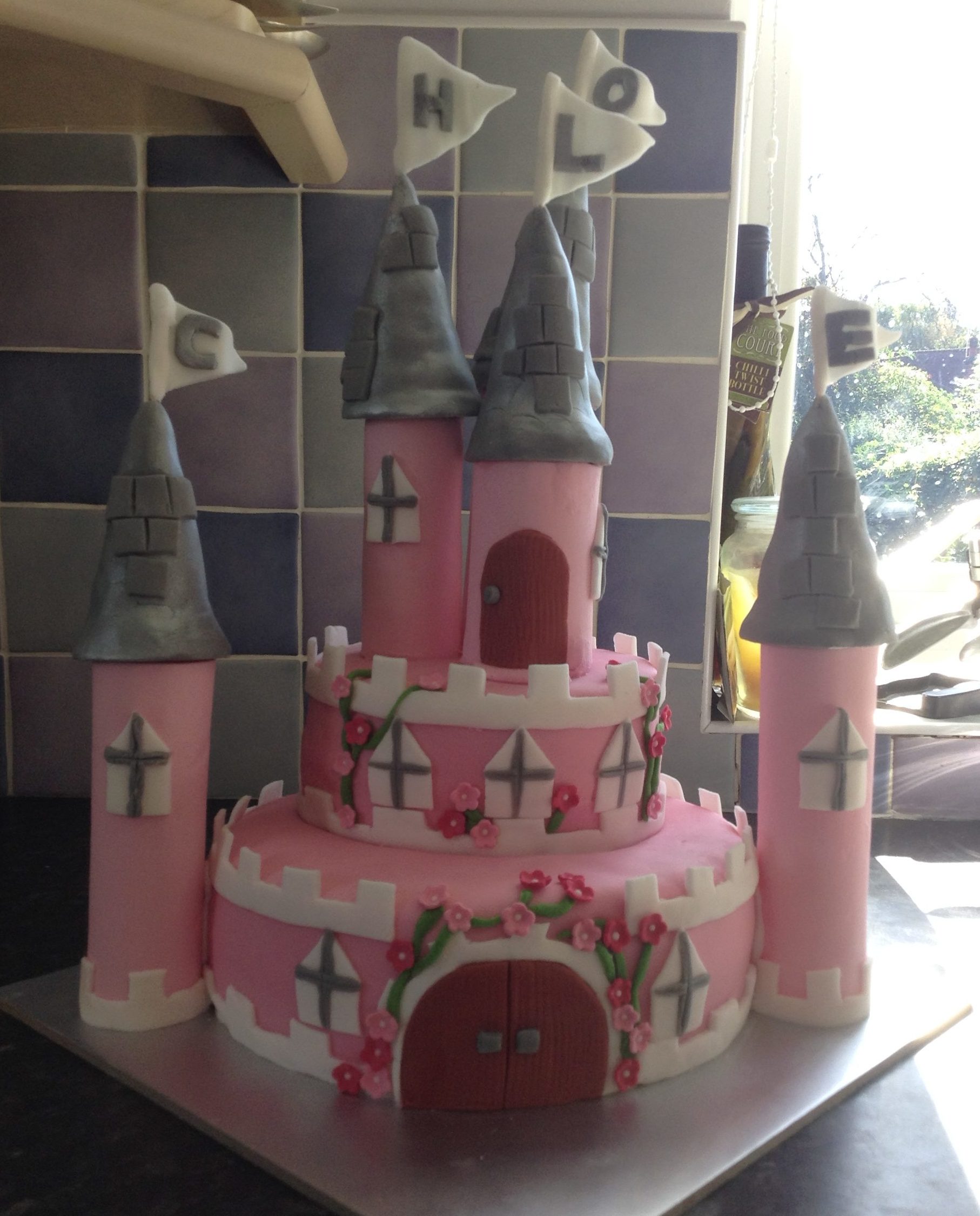 Princess castle cake - The Great British Bake Off | The Great British ...