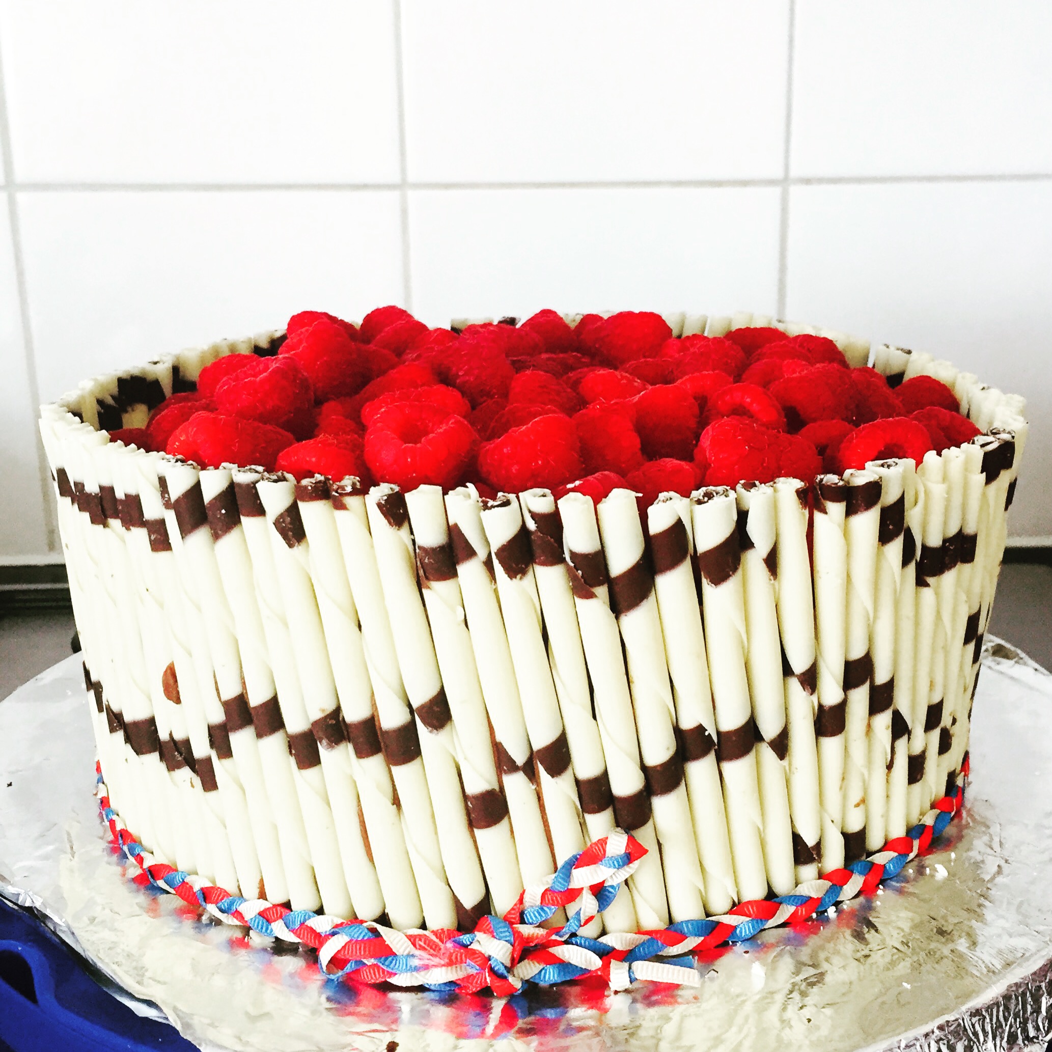 Chocolate and Raspberry Cake - The Great British Bake Off
